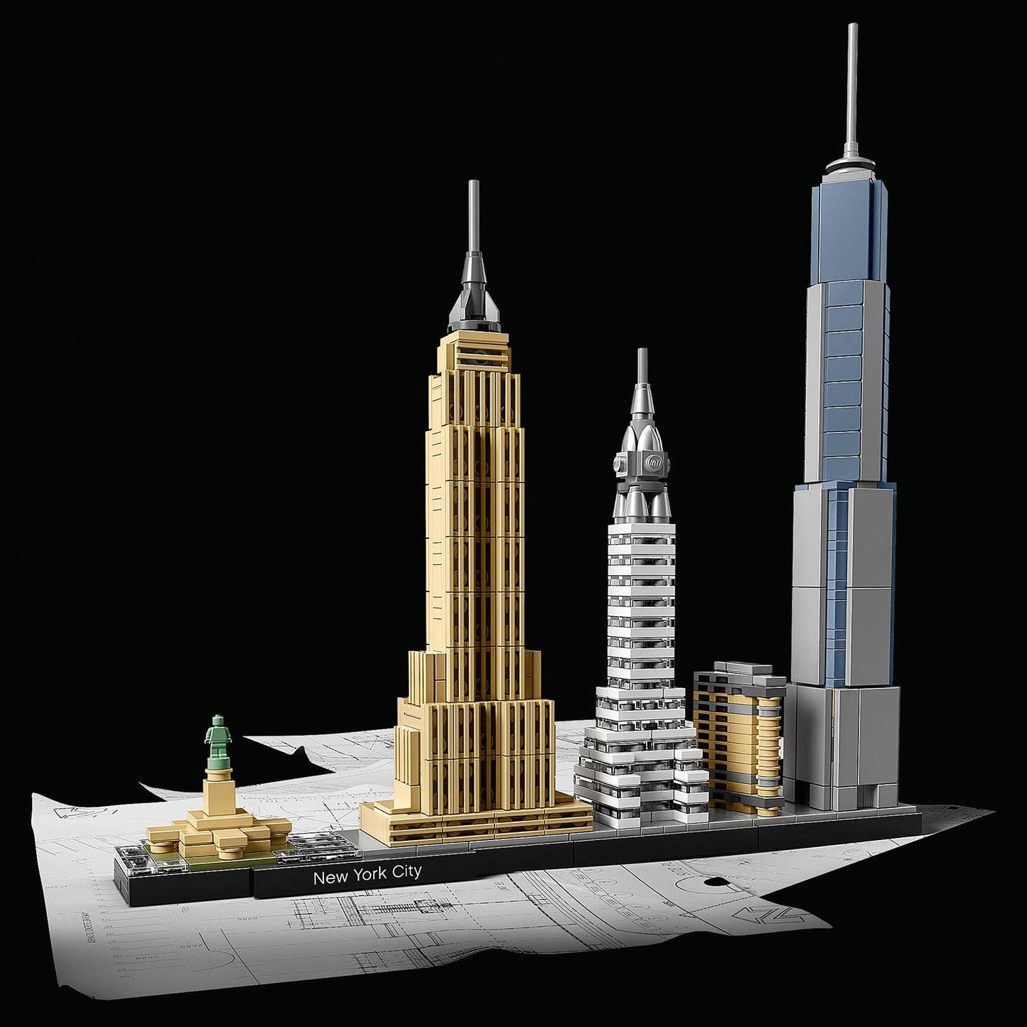 LEGO Architecture Ciudad de Nueva York Set de Construcción de Ciudad, Maqueta de Monumentos, Decoración de Oficina y Accesorio de Escritorio, Regalo Coleccionable para Hombres y Mujeres 21028