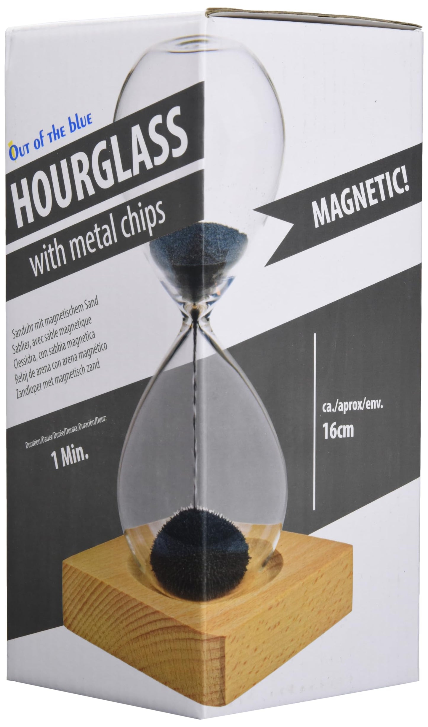 Reloj de arena magnética – Tiempo que forma arte