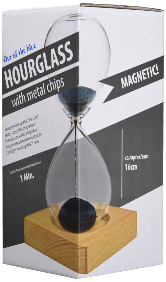 Reloj de arena magnética – Tiempo que forma arte