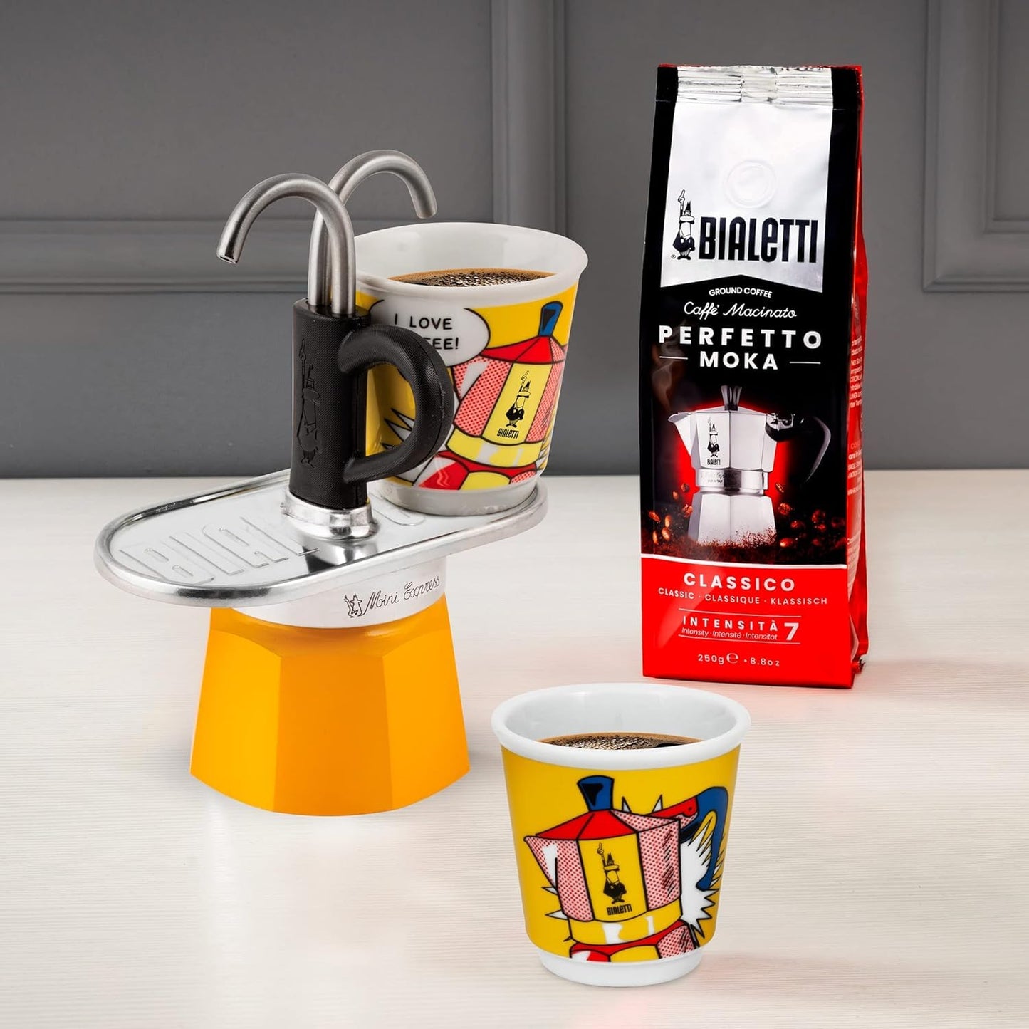 Bialetti Mini Express Amarilla – Espresso Directo a la Taza
