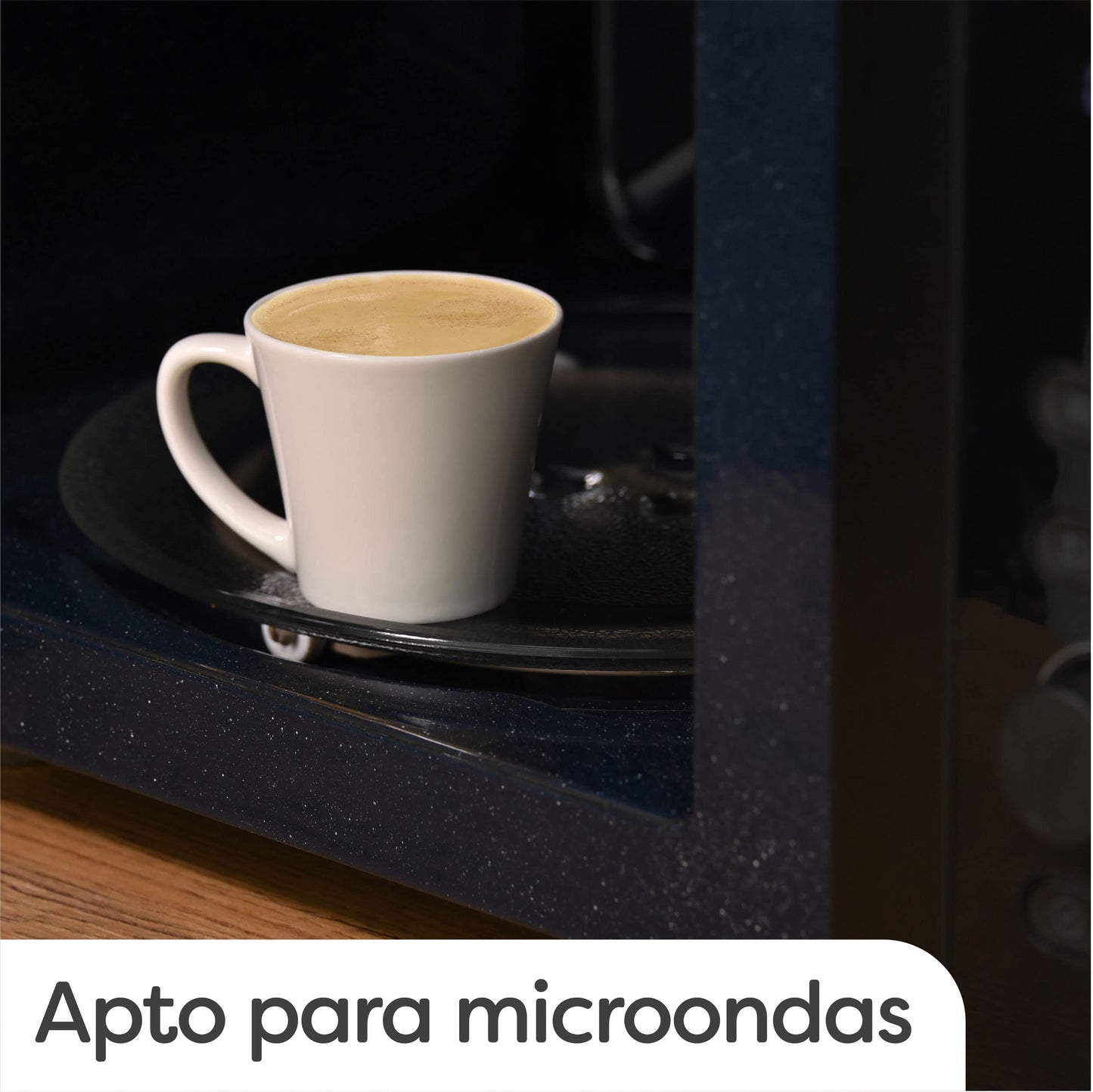 Juego de 6 Tazas de Cafe Espresso Multicolor - Con Platos - Ceramica Multicolor - Apto para Lavavajillas & Microondas - 70ml