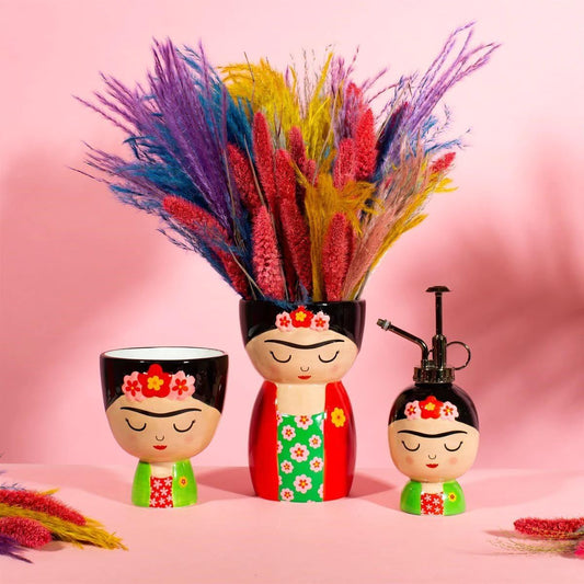 Jarrón Frida Kahlo – Color y arte en tu centro de mesa