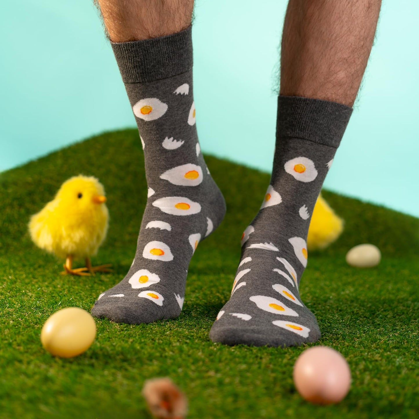 soxo Huevo Pascua Regalos Originales Para Hombre Calcetines Mujer Divertidos 40-45 Egg Socks 3 Pares