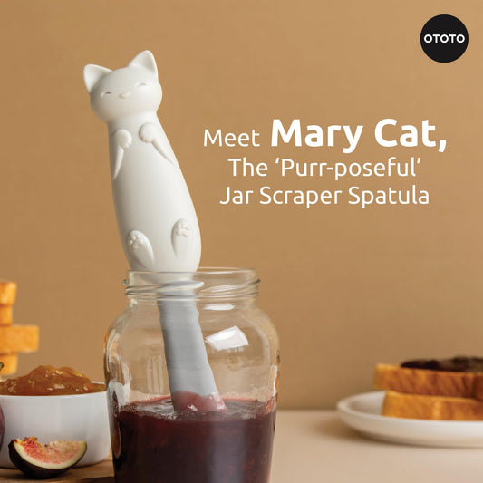 El gato untador - Cuchillo de mantequilla con forma de gato