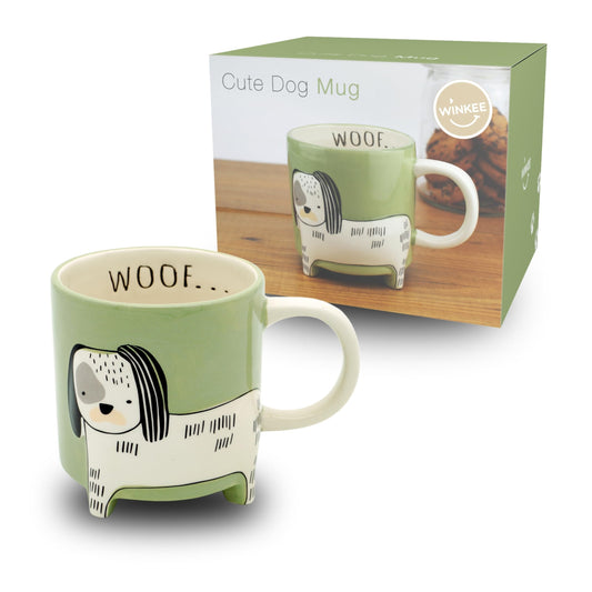 Taza perro “WOOF…” – Sorbitos con ladrido suave