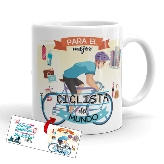 Para el mejor ciclista del mundo – Taza para pedalear con orgullo