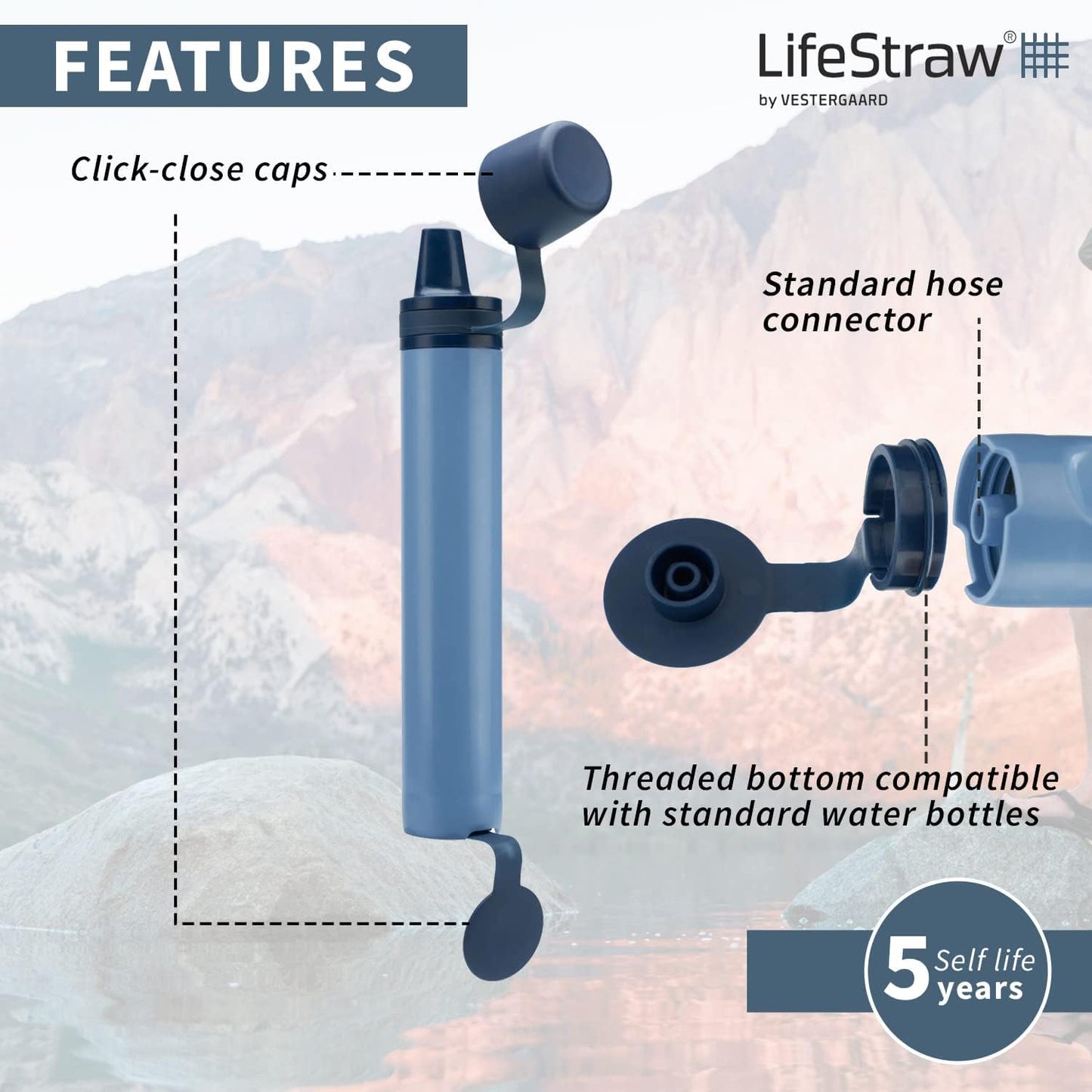 Filtro personal LifeStraw Peak Series – Agua potable en tu bolsillo, literalmente