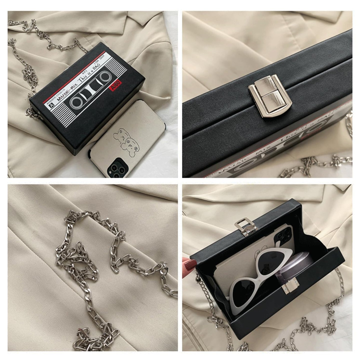 Bolso Bandolera Radio Cassette – Nostalgia Disco de los 90