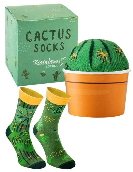 Calcetines “Cactus en la jarra” – Planta estilo en tus pies (sin pincharte)