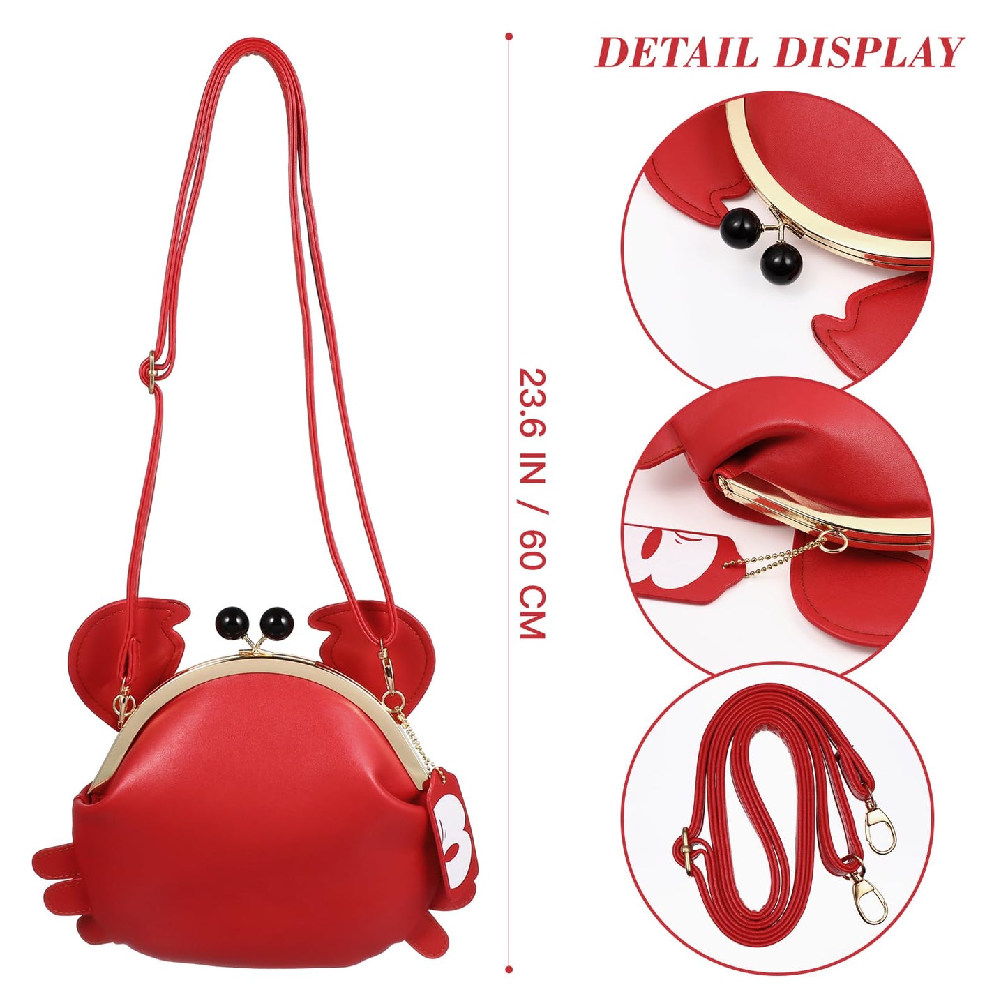 Bolso Bandolera con forma de Cangrejo – El toque marino más chic