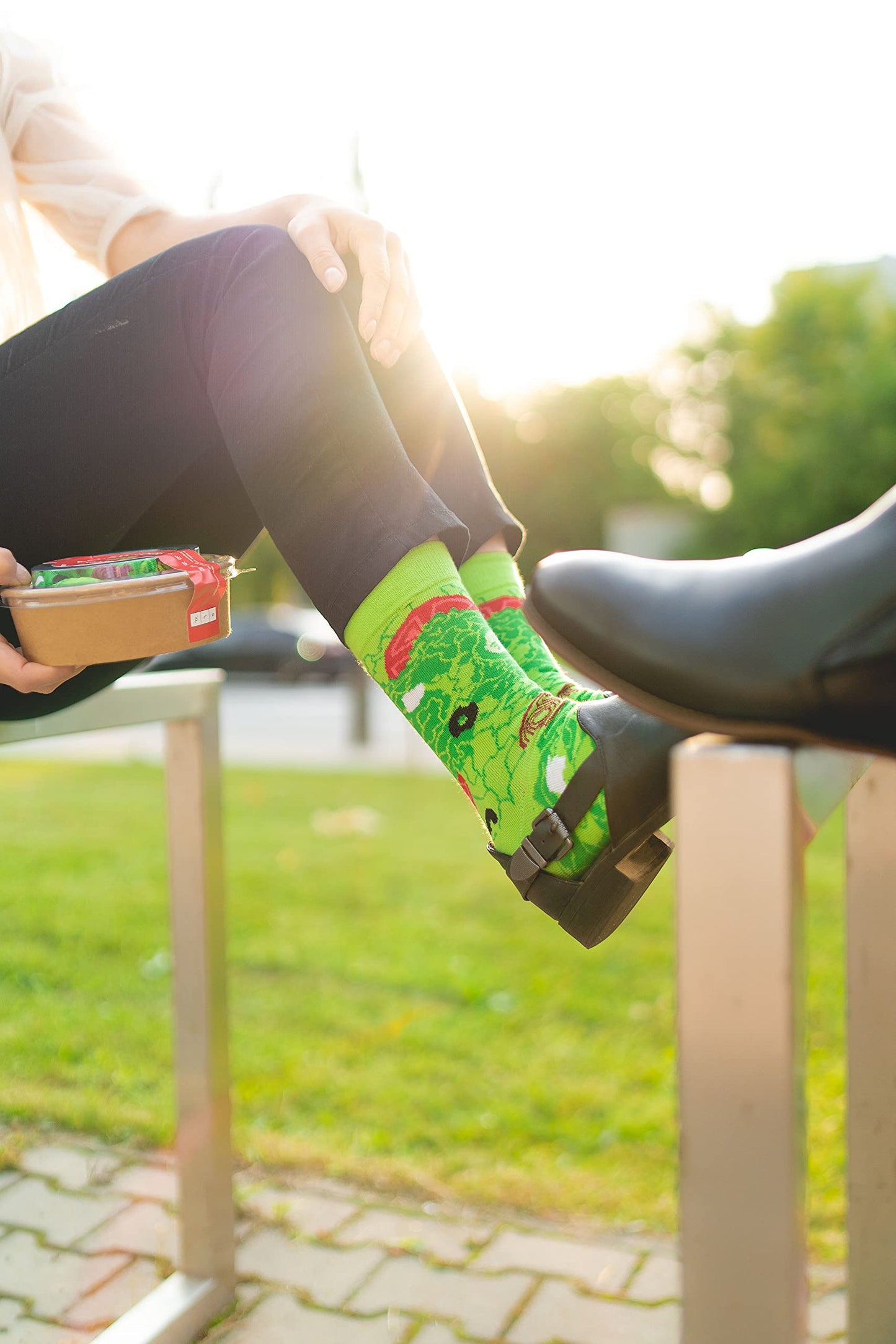 Rainbow Socks - Hombre Mujer Calcetines Salat Graciosos - 2 Par - Talla 36-40