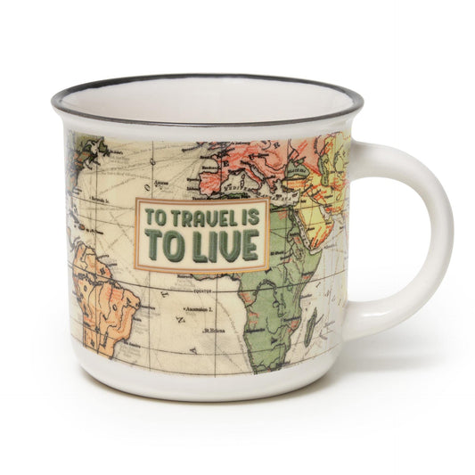 Legami CUP0046 Cup Puccino, taza de porcelana New Bone China, tema Travel, Take a Break Collection, capacidad 350 ml, apto para lavavajillas, apto para microondas