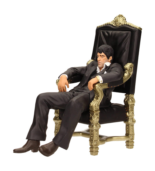 Figura de Tony Montana – El icono de Scarface en su trono inmortal