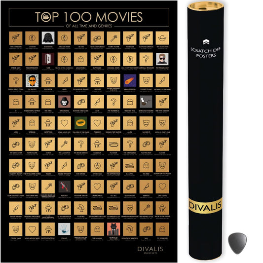 Póster 100 películas – Rasca y disfruta cine del bueno