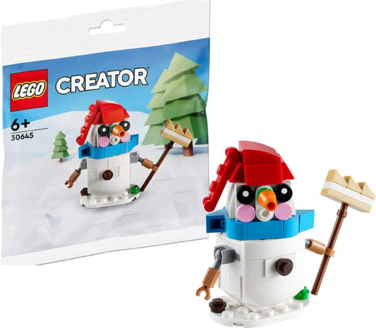 Muñeco de Nieve LEGO – Un clásico invernal con bufanda y escoba