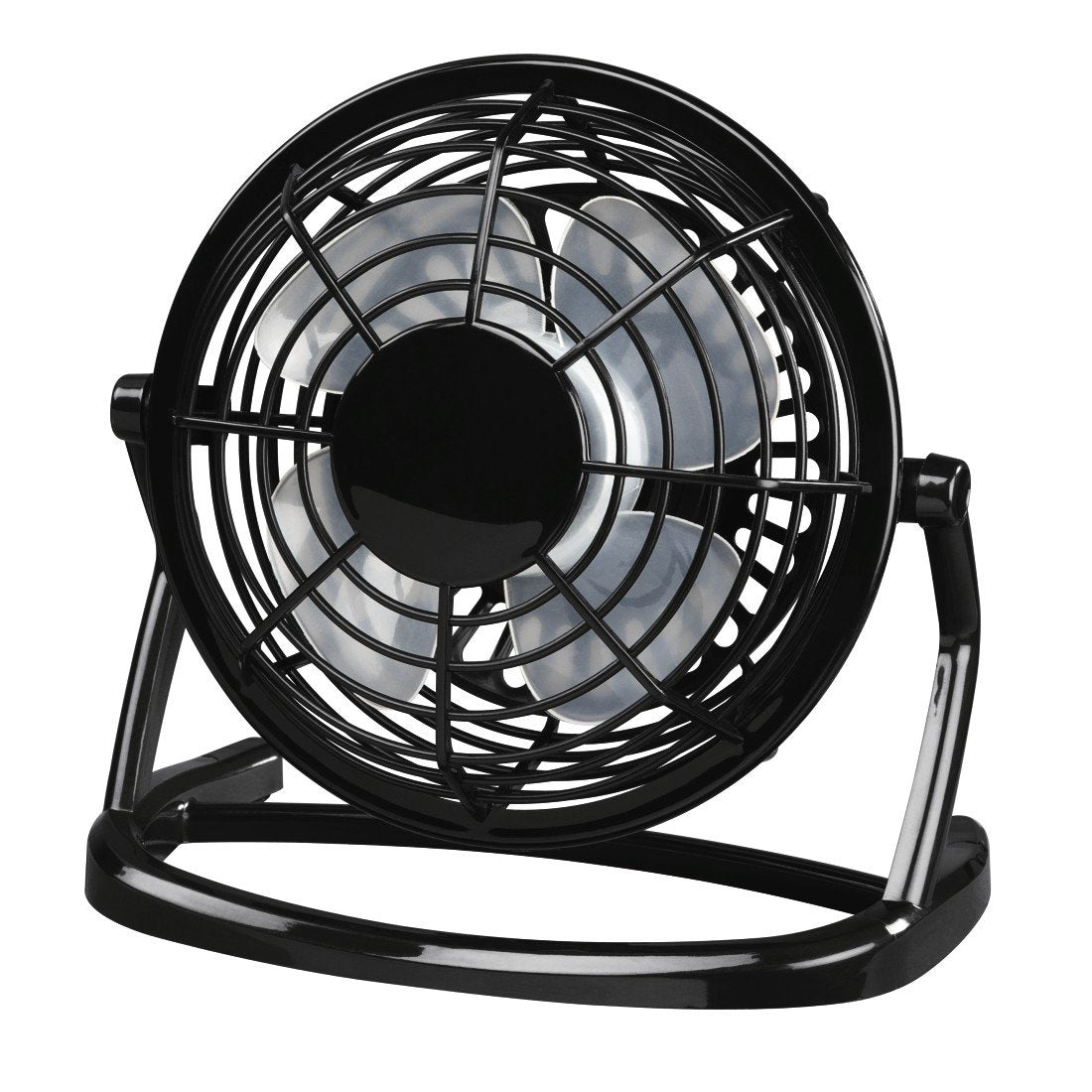 Hama USB Desk Fan Negro - Ventilador, ventilador de mesa con USB (Negro)