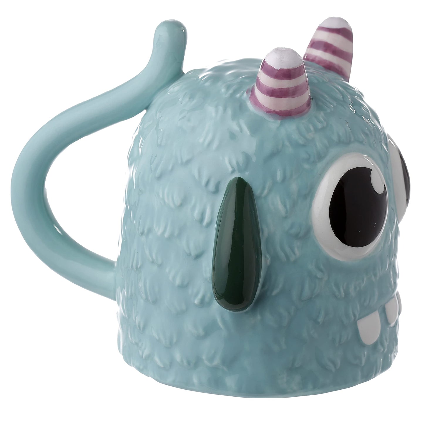 Puckator Mug Retournable Tête en Bas Monstarz-Monstre Bleu Tazas de Desayuno, Multicolor, único