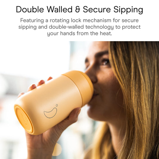 Taza Térmica Chilly's Serie 2 – Amarillo "Pollen" Vibrante