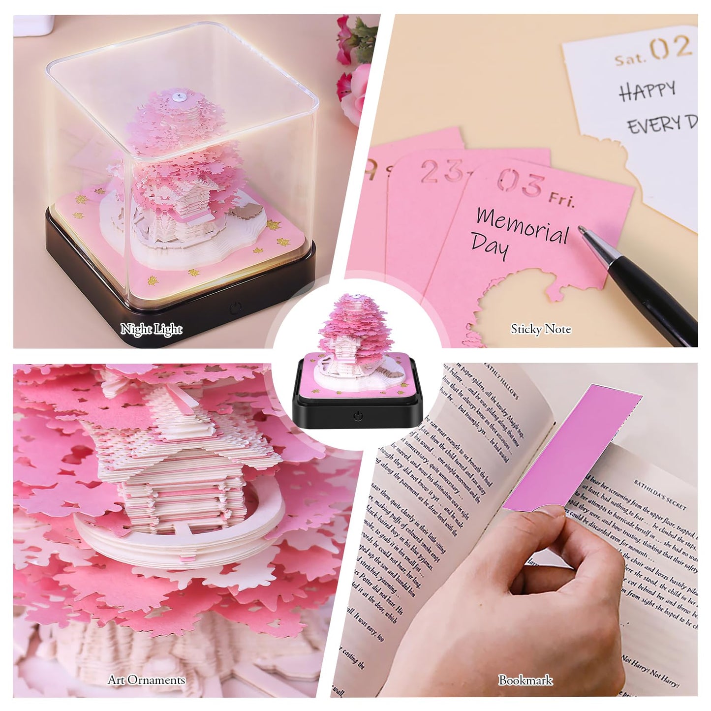 Calendario 3D Árbol Sakura 2026 – La Primavera Eterna en tu Mesa