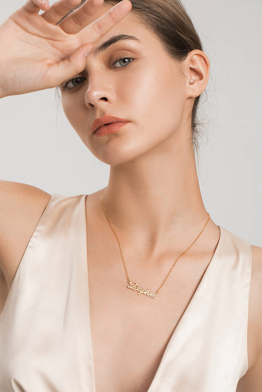 Collar personalizado con nombre – Joyería única en acero o plata