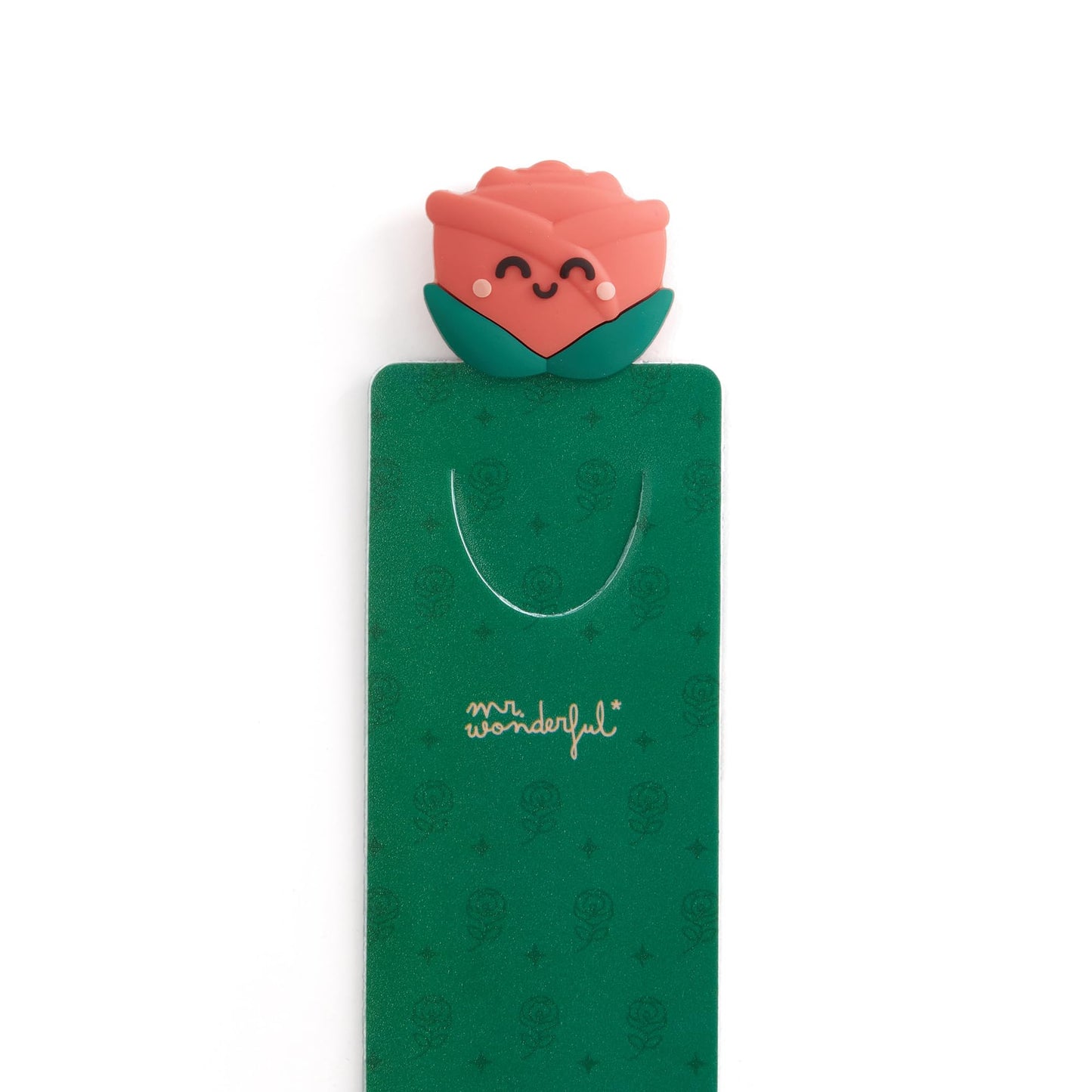 Mr. Wonderful - Marcapáginas - Rosa - Marcapáginas realizado en plástico - Hecha de caucho