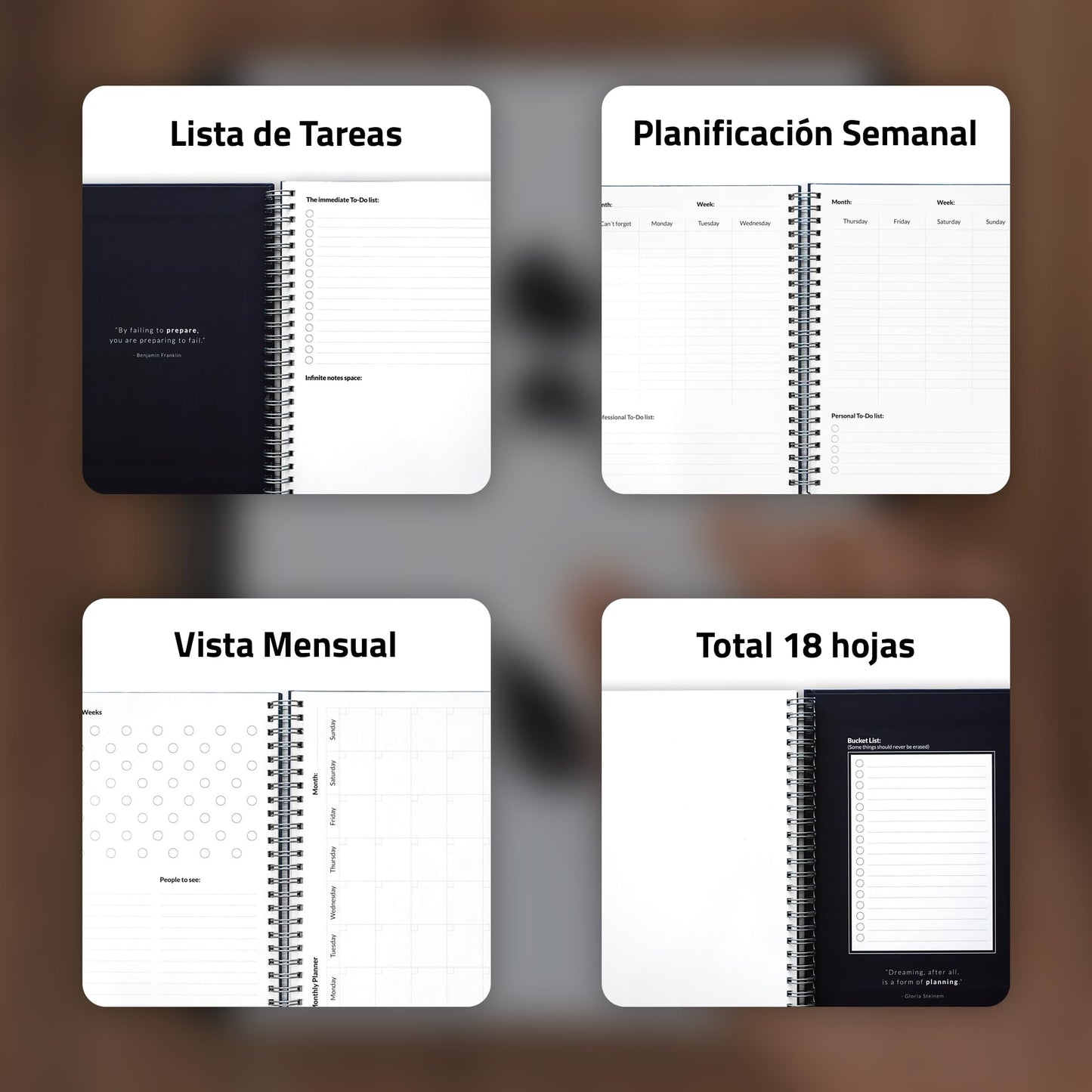 Planner reutilizable Infinitebook – Organiza, borra, repite