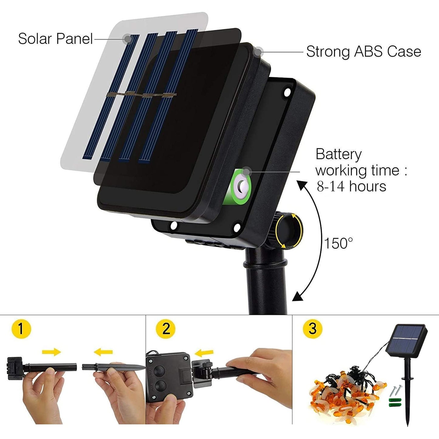 Guirnalda Solar Abejas LED – El Enjambre de Luz que no Pica