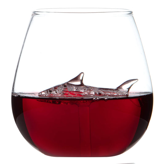 Vaso con tiburón – Sube la tensión en cada sorbo