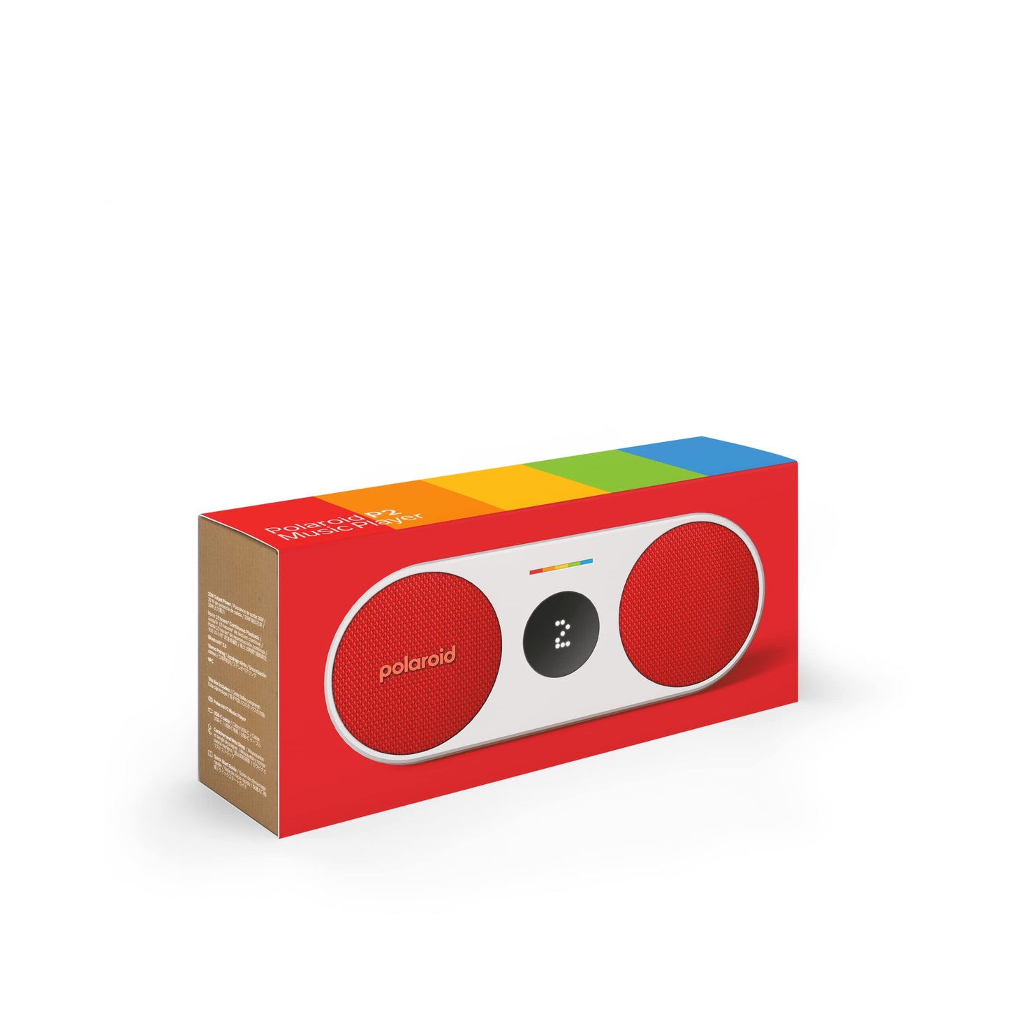 Polaroid P2 – Potente Altavoz Bluetooth inalámbrico portátil Recargable con emparejamiento estéreo Dual - Rojo