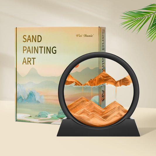 Cuadro de arena 3D – Paisajes en movimiento hipnótico