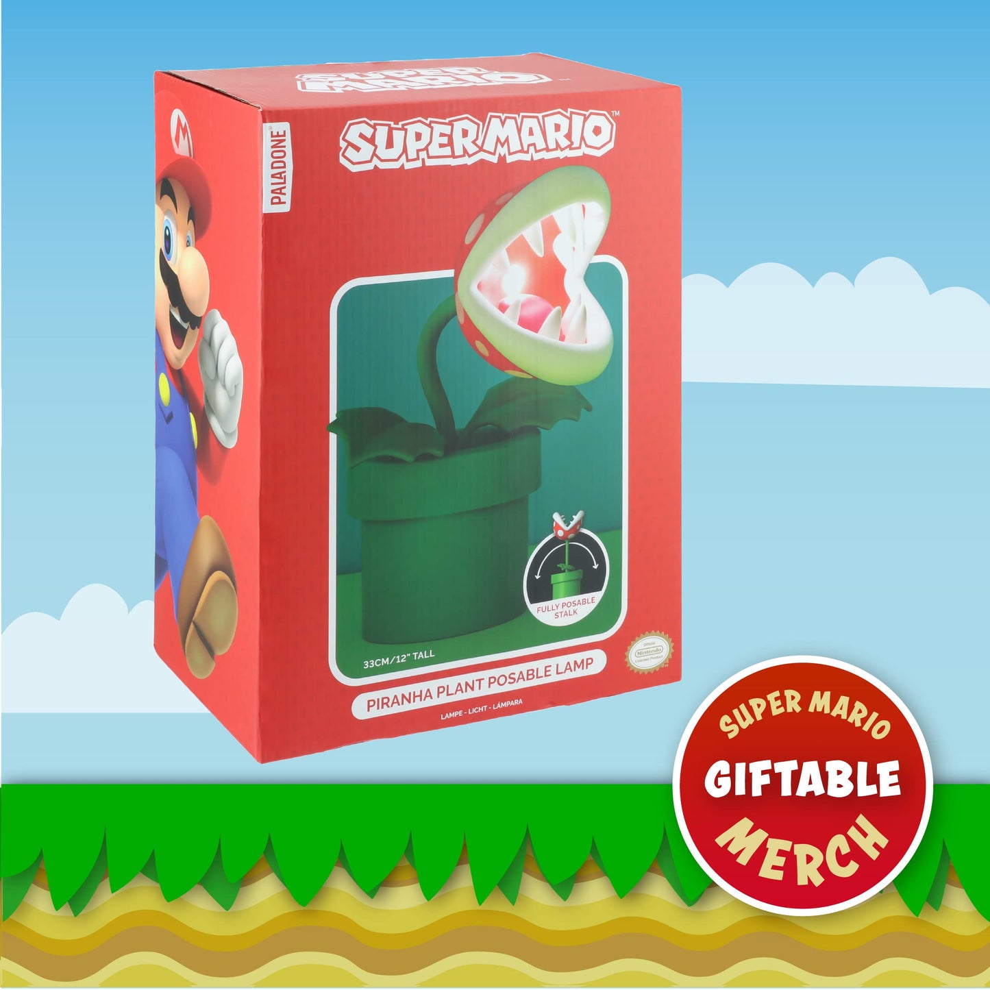 Paladone Super Mario - Piranha Plant Posable Lamp BDP (PP6348NN)