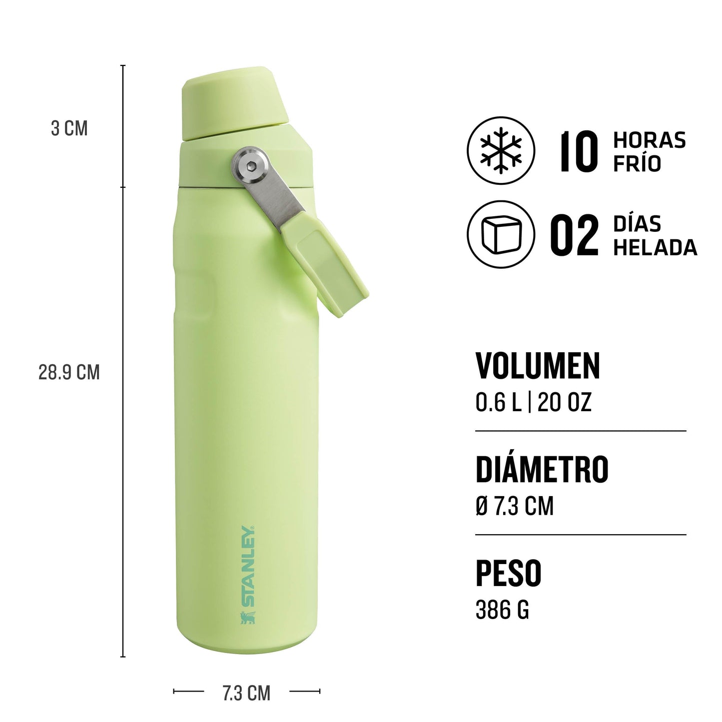 Botella térmica Stanley Aerolight Iceflow – Dos días de hielo en tu mano