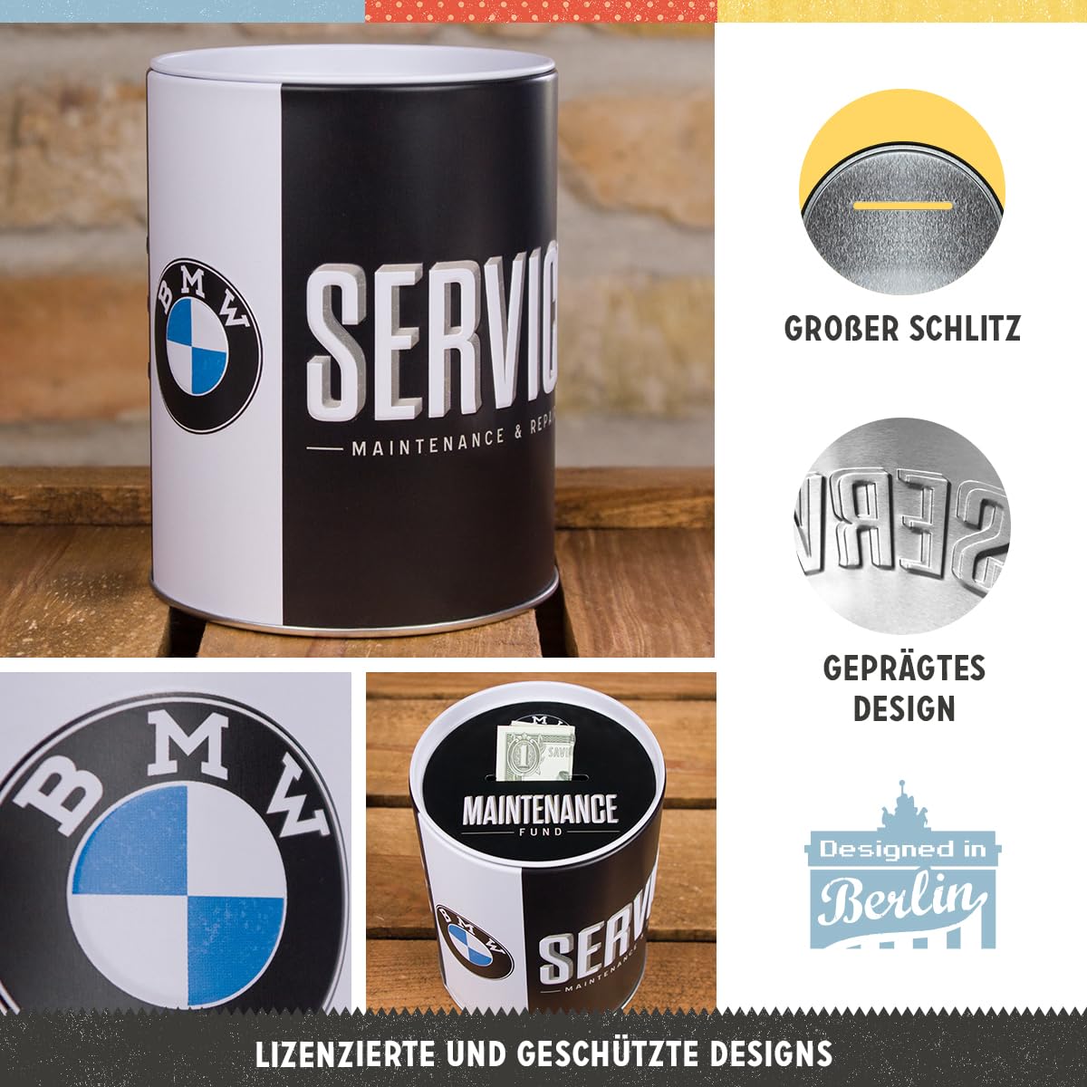 Hucha BMW “Service” – Ahorra con espíritu motorista