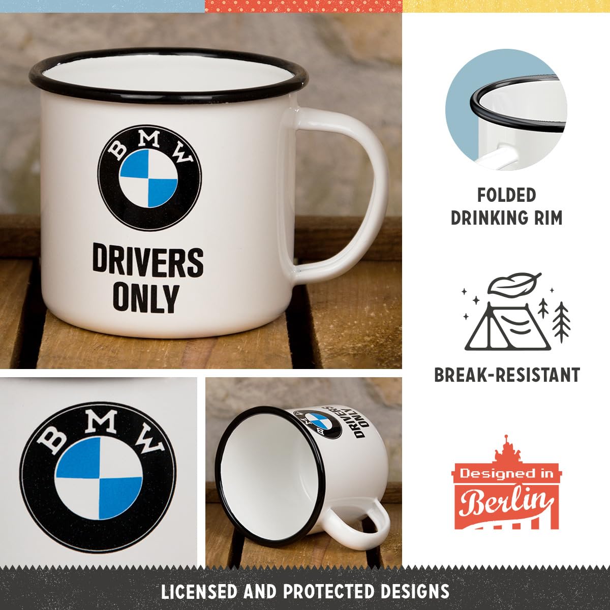 Taza BMW “Divers Only” – Estilo para amantes del motor