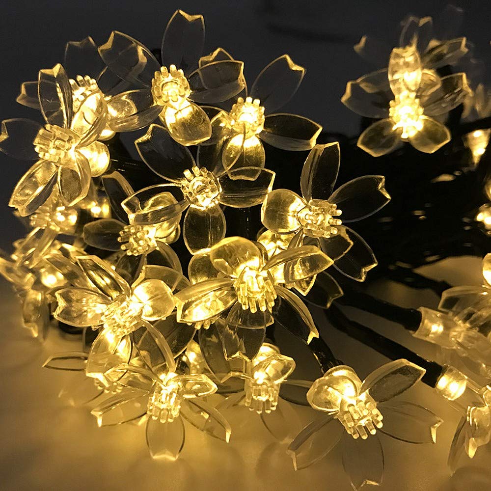 Guirnalda Solar Flores LED – Primavera Eterna para tus Noches