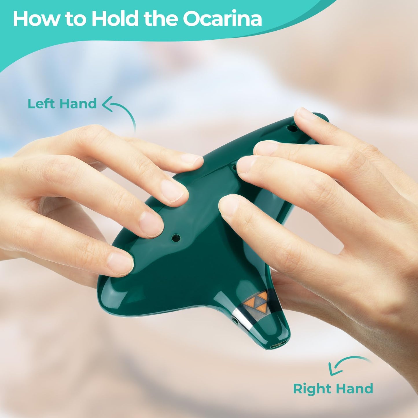 Ocarina del Tiempo Cerámica – Melodías de Hyrule en tus Manos