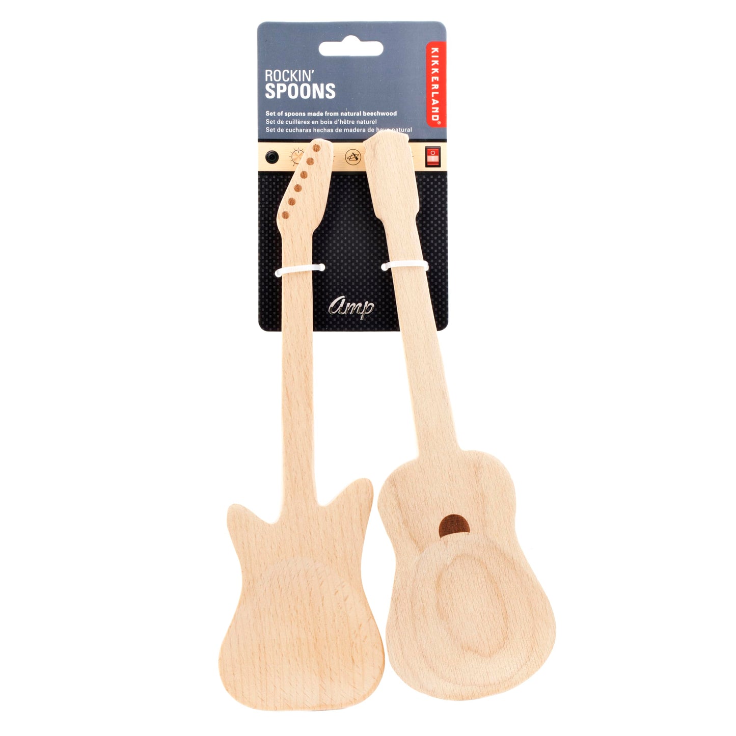 KIKKERLAND Cuchara Rockin, Madera, marrón, 1 EA