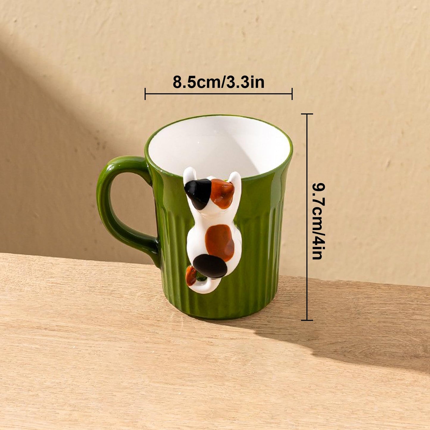 Taza gato espiando – ¡Mira quién se coló en tu taza!