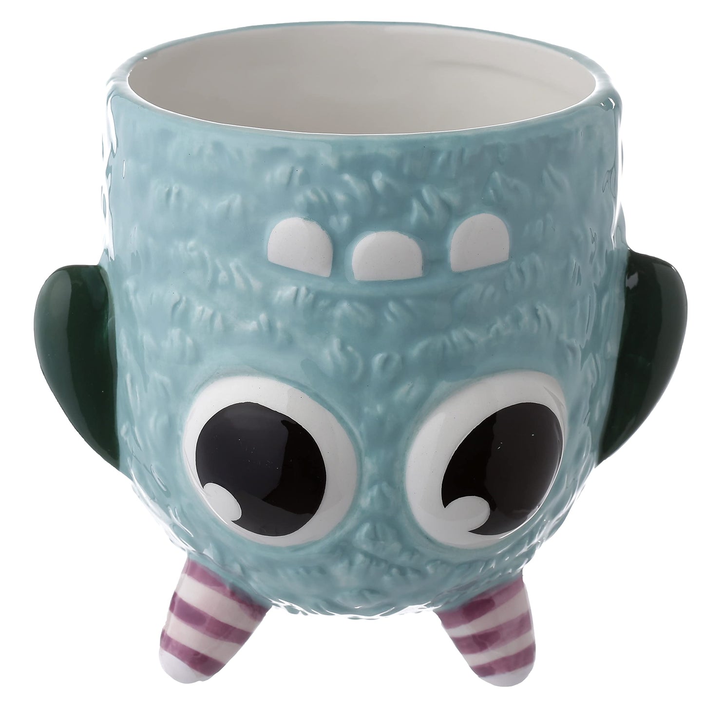 Puckator Mug Retournable Tête en Bas Monstarz-Monstre Bleu Tazas de Desayuno, Multicolor, único