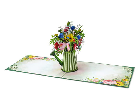 Tarjeta regadera 3D – Amor que riega tus días