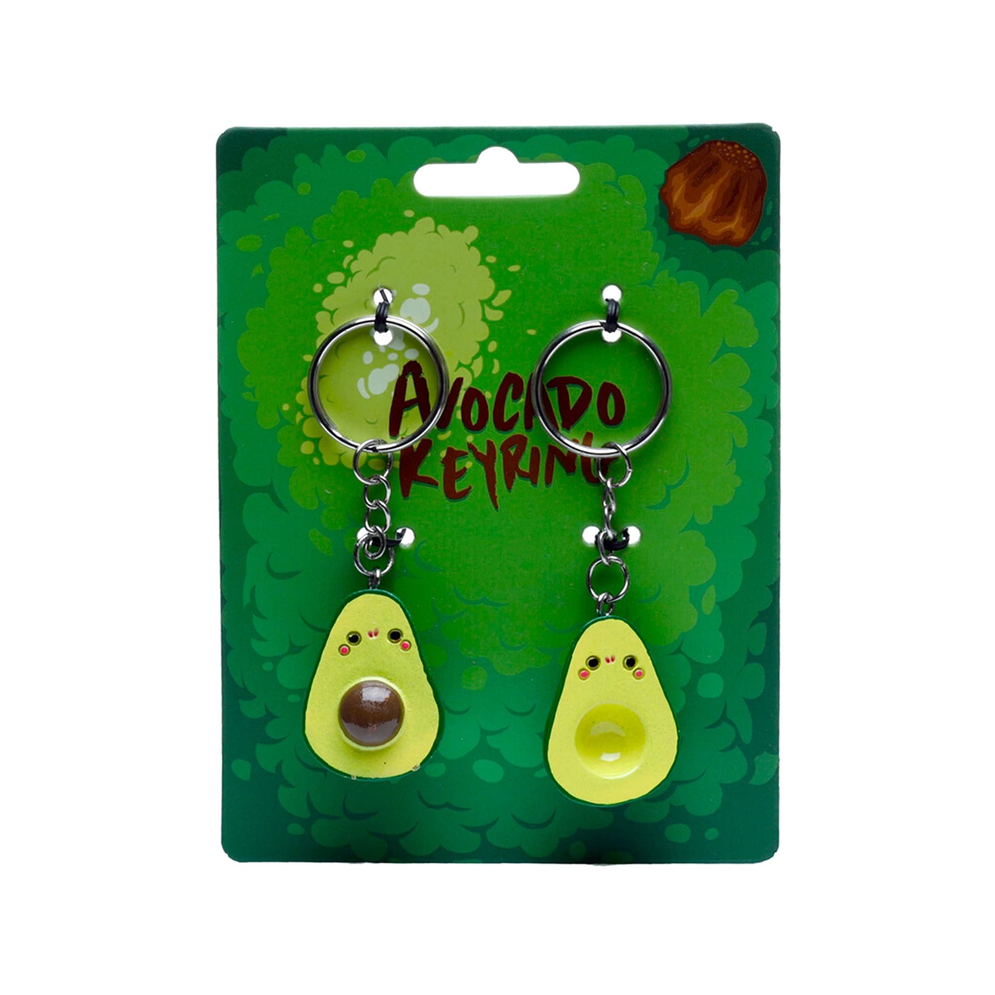 Beequ Llaveros Originales para Mujer y Hombre con Diseño de Aguacate. Llavero Divertido para Parejas ideas de Regalos Originales para Mujer. Set de 2 Llaveros para Regalo