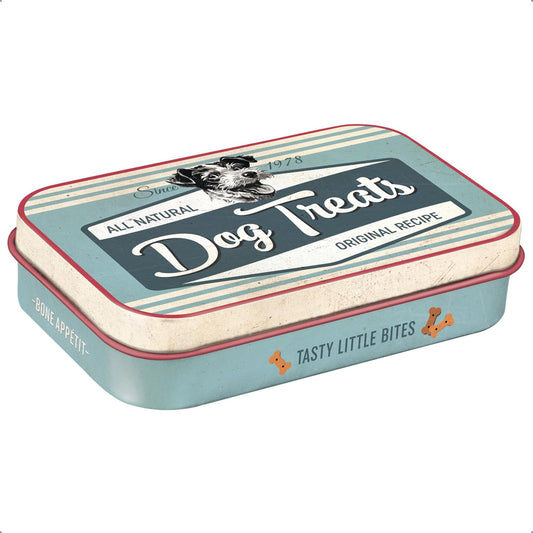 Lata retro “Dog Treats” – Guarda los premios para tu perro