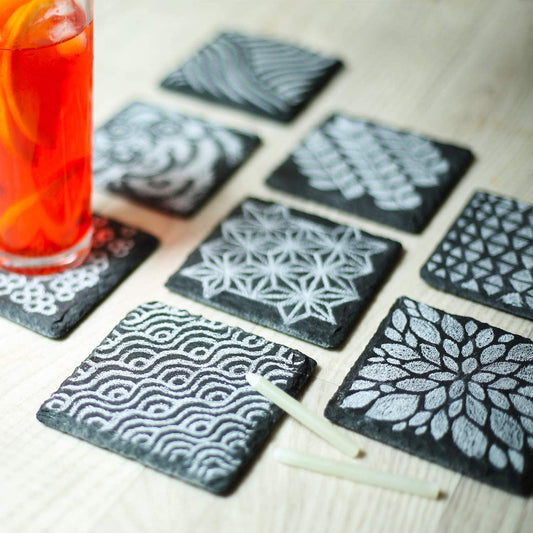Posavasos de pizarra – Bebidas con tu firma