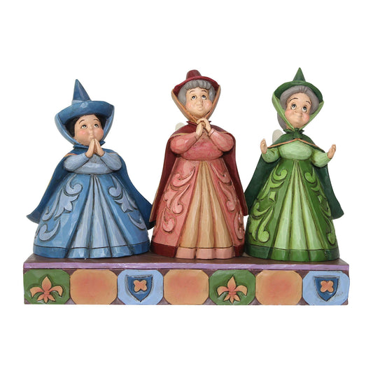 Figura hadas Bella Durmiente – Magia triple del bosque encantado