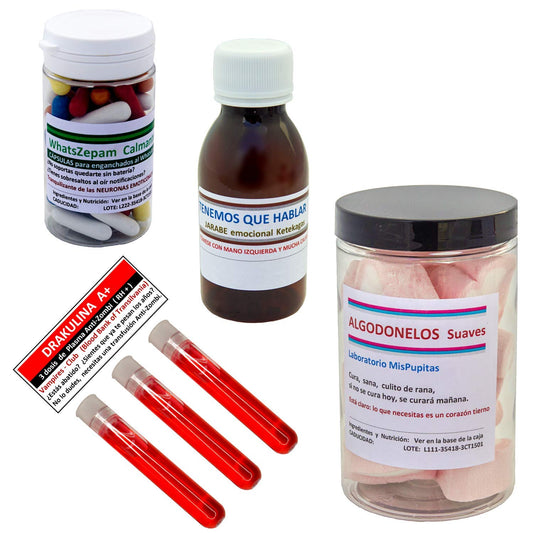 Kit golosinas “medicinas” cumpleaños – Ríete de cumplir años