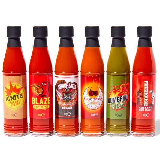 Pack de salsas picantes – 6 fuegos del infierno en miniatura