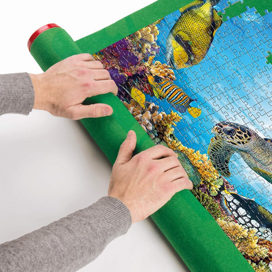 Tapete de puzzles – Verde, enrollable y práctico