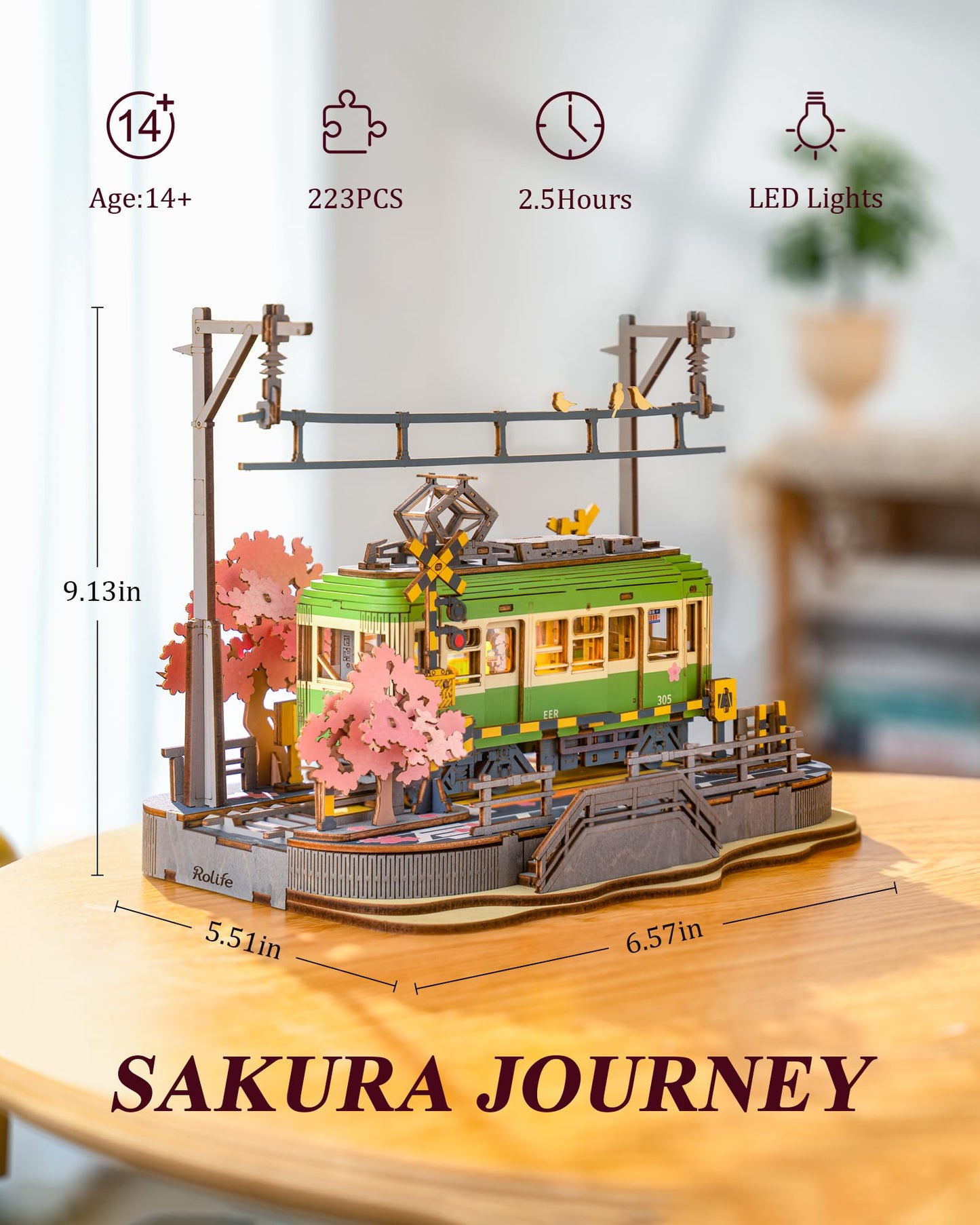 Book Nook Tren Sakura – Un Viaje a Tokio en tu Estantería