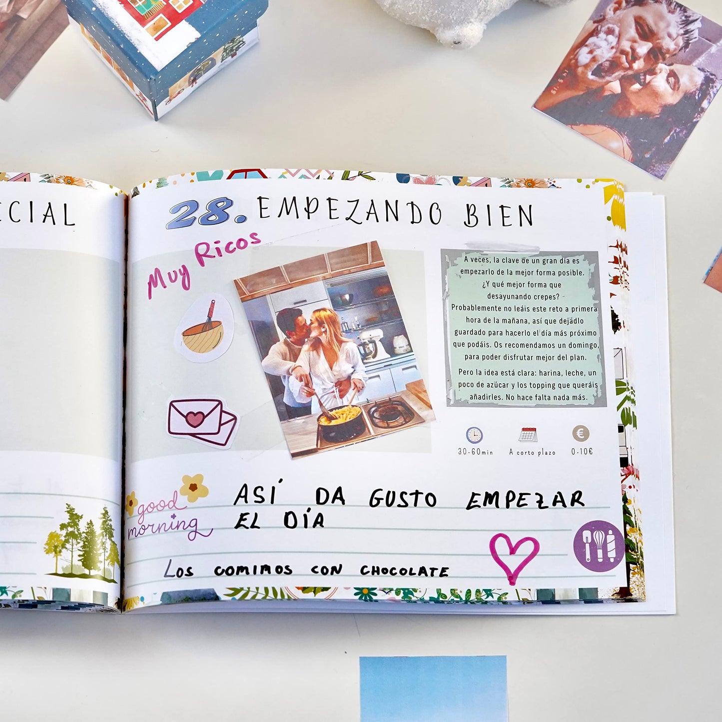 Plan with - Libro de Planes en Pareja para Rascar. Regalo Original para Mujer, Hombre, Aniversario, Cumpleaños. Álbum Romántico para Pegar Fotos. 50 Planes únicos.