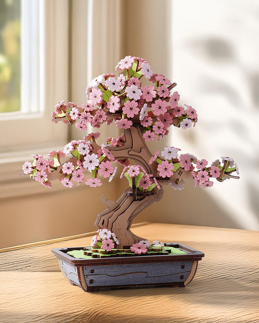 Puzzle 3D Bonsái Sakura – Jardinería Zen sin Tijeras